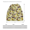 thumbnail image 3 of Yiaed Lilies Flowers Print Multifunction Beanie Hats for Women Men Slouchy Knit Beanie Hat Winter Hat Scarf Stretch Skull Cap, 3 of 8