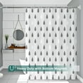 thumbnail image 3 of Shower Curtain Liner, 100% Waterproof Peva Shower Curtains with 3 Duty Heavy Bottom Magnets and 12 Rust Proof Grommets, 72x72 Weighted Shower Liner for Shower Stall, Bathtubs, 3 of 13