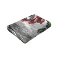 thumbnail image 6 of Kll Fleece Blanket Plush Throw Blanket Skulls Roses,Soft Fuzzy Cozy Flannel Blanket For Couch Sofa Bed.(40"X30"), 6 of 9