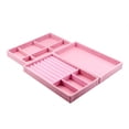thumbnail image 5 of LICEWO Velvet Jewelry Tray Ring Earrings Organizer Stackable Jewelry Drawer Organiser, 5 of 15