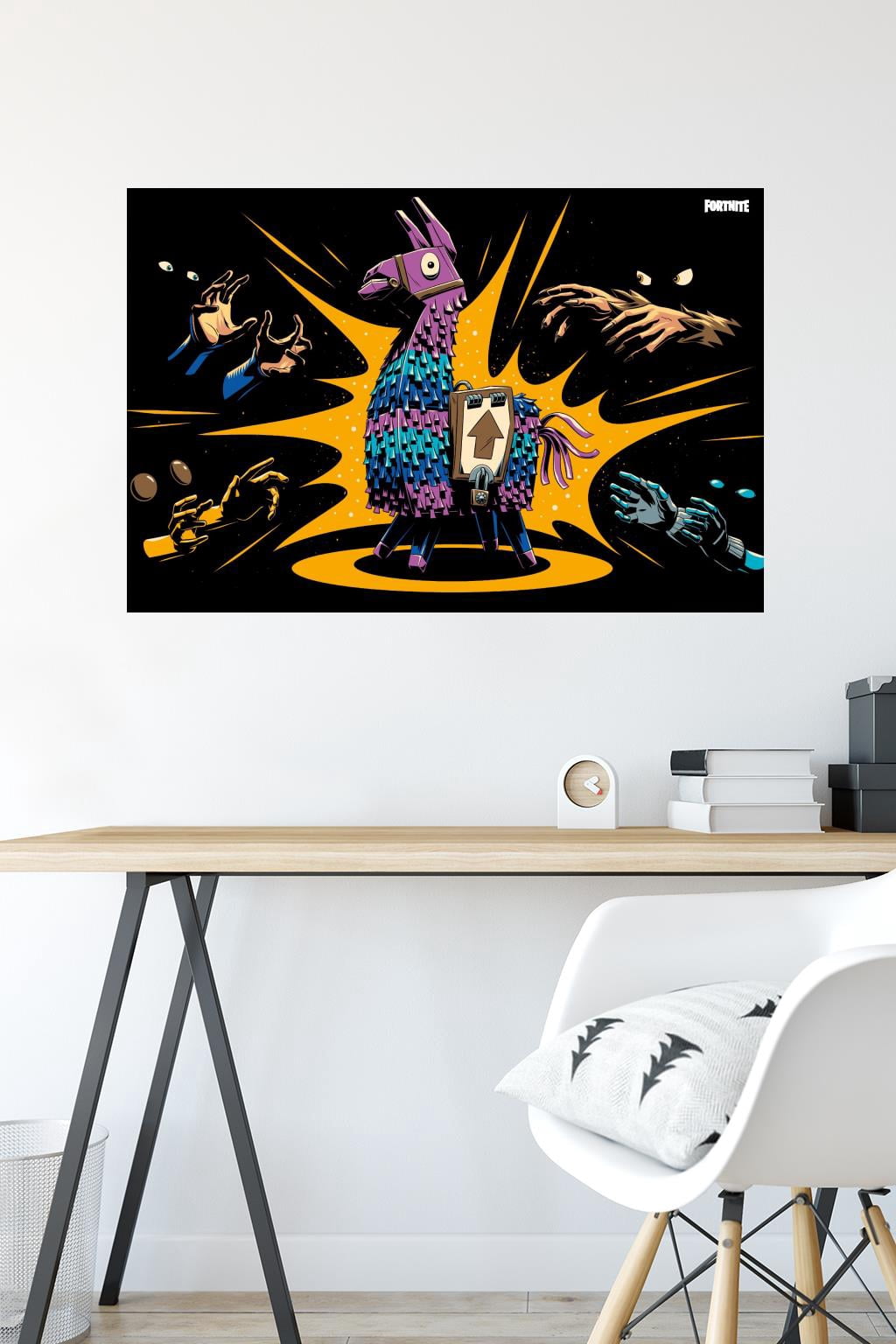 Fortnite - Loot Llama Lama Loading Screen Wall Poster, 22.375" x 34"