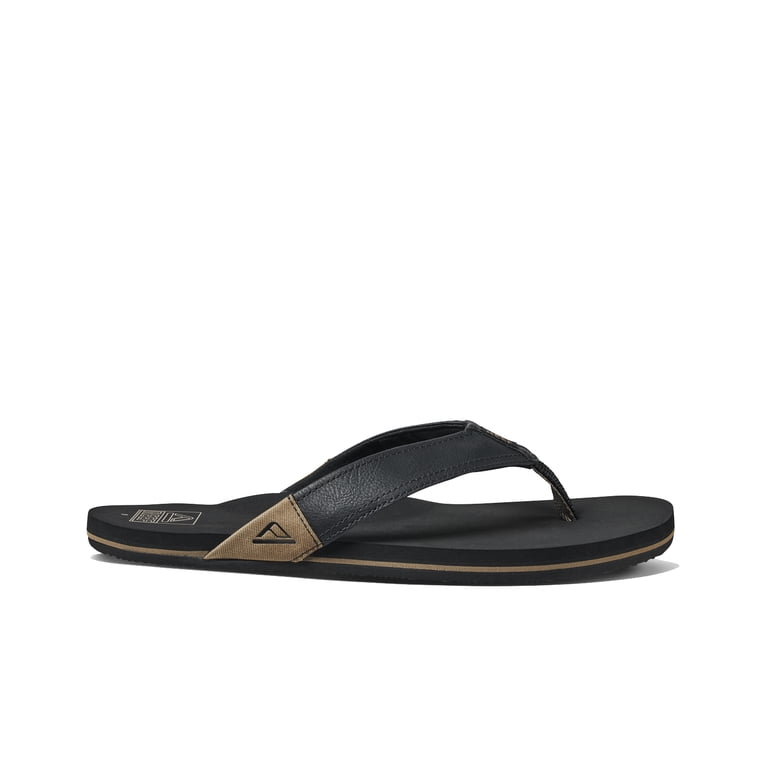 Reef Mens Newport Mens Sandals Size 6 Prints Comfort Slip On Black Flip Flops Reef Newport Men main image 4