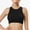 Black, variant on Women's Ribbed Seamless Racerback Crop Tank Tops, Sleeveless Workout Athletic Camisole