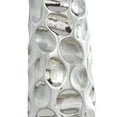 thumbnail image 4 of DecMode 39" Geometric Bubble Silver Ceramic Vase with Concaved Circles, 4 of 9