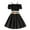 Black, variant on snilers Girls Clothes 2 Piece Summer Outfits Ruffle Tank Tops and Pleated Skirt Set Trendy Clothing Set Size 6-13 Years