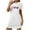 White, variant on MuZeFu Womens Nightgowns Sleepwear Soft Pajama Dress Nightshirts Women's Oversized Short Nightgown Fashion Chest Print Short Sleeve Nightdress