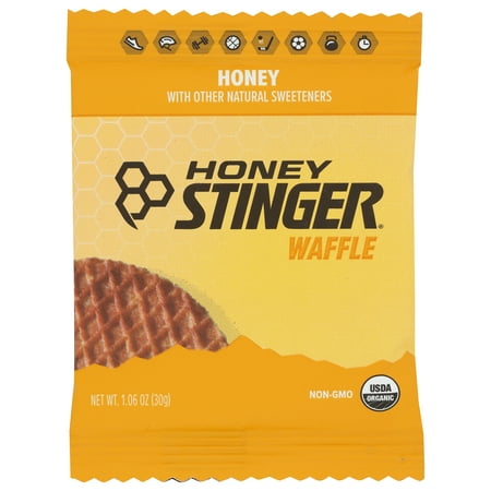 Pack of 12, Honey Stinger Honey Energy Waffle, 1.06 oz