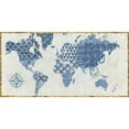 thumbnail image 3 of Lovell, Kathrine 24x14 Black Modern Framed Museum Art Print Titled - Indigo Gild Map Maki, 3 of 5