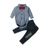 Lookwoild Baby Boys Denim Clothing Sets Infant Outfits Jumpsuit+Jeans 2pcs Suits