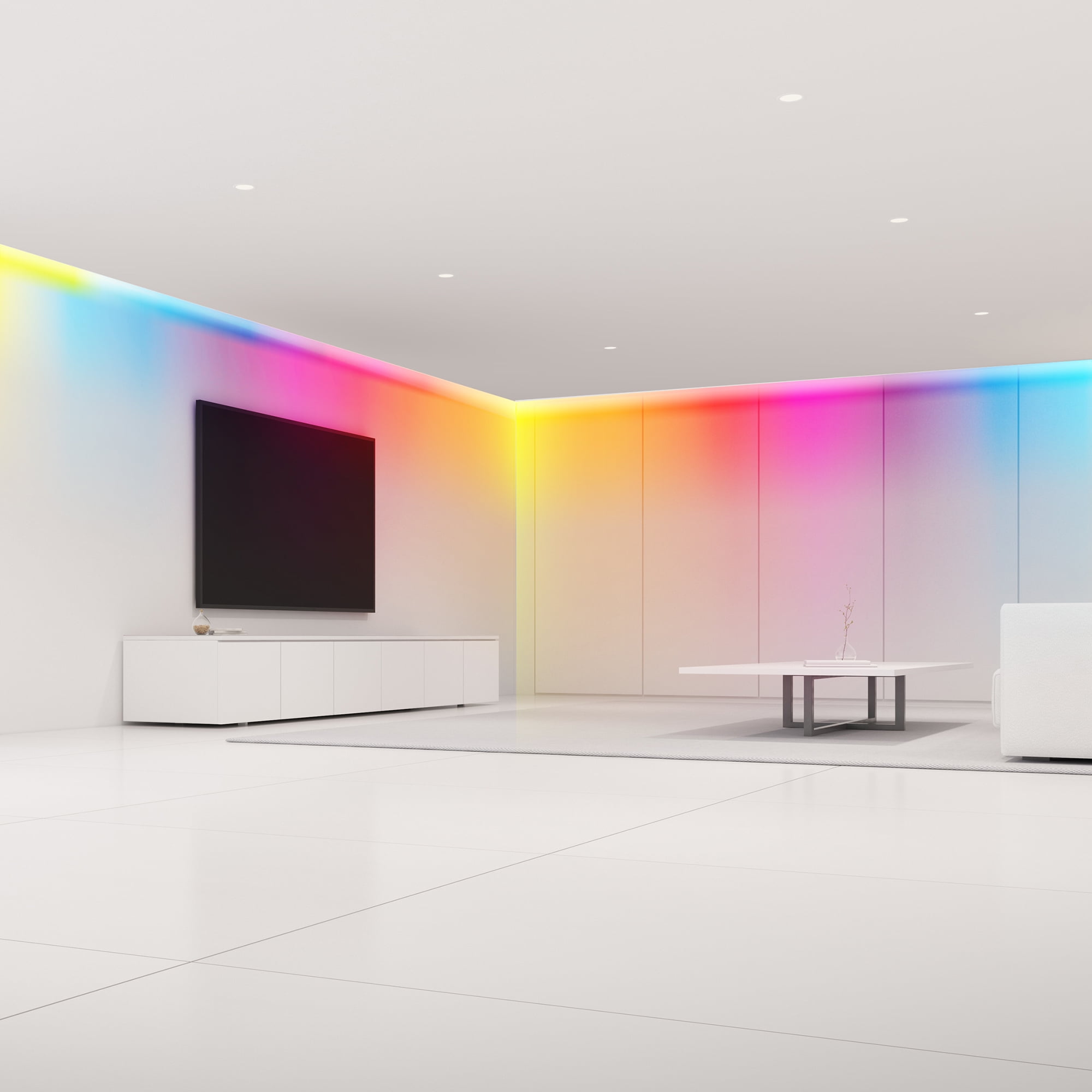 Xtreme Lit 100ft LED Strip Lights, Multicolor Flow LED Lights for Bedroom, Bluetooth App Control