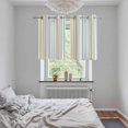 thumbnail image 5 of Colorful Striped Kitchen Curtains Small Short 39 Inch Length, Farmhouse Rainbow Color Stripes Grommet Top Bedroom Living Room Curtains, Light Filtering Cafe Curtain Drapes 2 Panels Set 55''x39'', 5 of 9