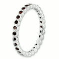 thumbnail image 3 of Garnet Sterling Silver Ring, 3 of 10