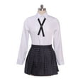 thumbnail image 5 of Red Blazer and Plaid Skirt Set - Youthful School Uniform Style Stage Outfit for Women, 5 of 8