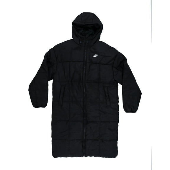 Nike Women's Sportswear Therma-Fit Parka Insulated Jacket Black White M New