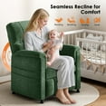 thumbnail image 5 of CHITOOMA Power Recliner Chair for Adults, Electric Recliner with Adjustable Backrest & Footrest, Remote Control, Chenille Fabric, High Back, Thick Cushion for Living Room,Bedroom,Home Theater,Green, 5 of 7