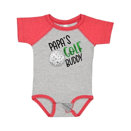 

Inktastic Papa s Golf Buddy with Golf Ball Boys or Girls Baby Bodysuit