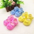 thumbnail image 4 of Baby Girl Shoes Floral Mary Jan Flats Shoes Non Slip Soft Sole Infant Toddler First Walker Wedding Princess Dress Crib Shoes for 0-18 Months, 4 of 9