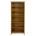 thumbnail image 2 of Camaflexi 72” Shaker Style 6-Shelf Wooden Bookcase Closed Back Storage Shelf, Brown, 2 of 5