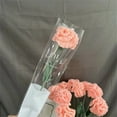 thumbnail image 2 of Crochet Flowers 1 Pcs Knitted Artificial Wool Carnation For Wedding Bouquet Birthday Anniversary, 2 of 4