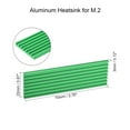 thumbnail image 2 of Uxcell M.2 Aluminum Heatsink 70 x 22 x 3mm E-Shape Green for 2280 SSD, 2 of 5
