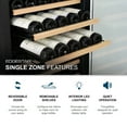 thumbnail image 3 of Edgestar Cwr1662sz 24" Wide 151 Bottle Capacity Built-In Or Free Standing Single Zone Wine, 3 of 7