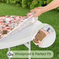 thumbnail image 5 of Poodle Dog and Flower Floral Round Fitted Tablecloth with Elastic Edge,Dining Table Cover Waterproof,Outdoor Round Tablecloth for Camping,Dining,Indoor and Outdoor, 5 of 7