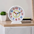 thumbnail image 3 of Horloge Analogique Colorée 4.5inAlarm pour Enfants, 3 of 4