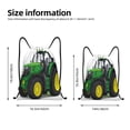 thumbnail image 2 of Xecao big farm tractor Pattern Sports Drawstring Backpack - String Swim Gym Bag with Wet Proof Pocket for Women&Men-Medium, 2 of 6