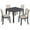 Black+Beige, variant on UHOMEPRO 5 Piece Dining Room Table Set, Wooden Dining Table Set with 4 Linen Fabric Upholstered Chairs, Modern Dinette Sets for 4, Kitchen Table Set for Breakfast Nook, Small Places, Oak+Beige