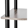 thumbnail image 4 of Furinno Shelves 11.6 W X 11.6 D X 57.7 H 5-Shelf Freestanding Shelves, Gray and Black, 4 of 10