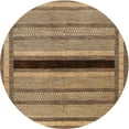 thumbnail image 1 of Ahgly Company Indoor Round Contemporary Dark Sienna Brown Abstract Area Rugs, 8' Round, 1 of 6