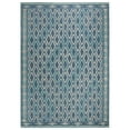thumbnail image 3 of SAFAVIEH Courtyard Nicholas Geometric Diamonds Indoor/Outdoor Area Rug, 9' x 12', Navy/Aqua, 3 of 8