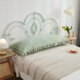 thumbnail image 2 of Move Over Sage Green Ruffle Body Pillow Sham 20x54 inches Ruffled Fringe Pattern Body Pillowcase 100% Washed Microfiber, 2 of 8