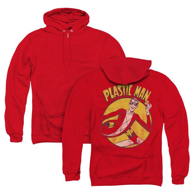 Trevco DCO276BK-AZH-3 DC u0026 Plastic Man Back Print - Adult Zipper  Hoodieu0026#44; Red - Large | Walmart Canada