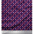 thumbnail image 1 of Soimoi Purple Rayon Fabric Scales Geometric Print Sewing Fabric Yard 42 Inch Wide, 1 of 3