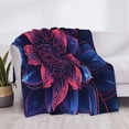 thumbnail image 3 of Gaeub Bohemian Vintage Pattern Printed Flannel Throw Blanket,Plush Throw,Fuzzy Bed Blanket for Bedding Sofa and Travel,Decorative Blanket-50"x40", 3 of 6