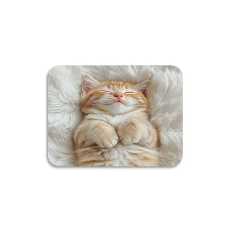 

Dish Drying Mat Diatomite Kitchen Mats Counter Absorbent Dish Pad Drainer Rack Cute Little Orange Cat