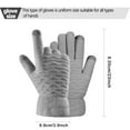 thumbnail image 3 of Uqiangy Warm Gloves Womens Gloves for Cold Weather Womens Gloves Snow Gloves Women Winter Clothing for Women Winter Gloves Men Touch Screen Gloves Women Gray, 3 of 3