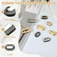 thumbnail image 3 of Uxcell 4Pcs Ojetes de Tornillo, Ojetes Ovalados de Aleación de 5/8 pulgadas para Bolsas, Cortinas y Reemplazo de Ropa de Cuero, Negro Pistola, 3 of 6