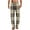 #H-Khaki, variant on GuangCheng Mens Pajama Pants Plaid Straight Leg Elastic Waist Soft Comfy Sleepwear Trousers,Size:S