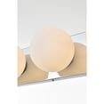 thumbnail image 5 of Living District Jaylin 4-Light Iron & Glass Bath Sconce in Chrome/Frosted White, 5 of 6