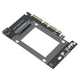 thumbnail image 4 of Tarjeta adaptadora JEYI PCIE X16 a U.2 SFF‑8639 a SSD SATA3.0 Tarjeta de expansión autoalimentada de doble puerto, 4 of 8