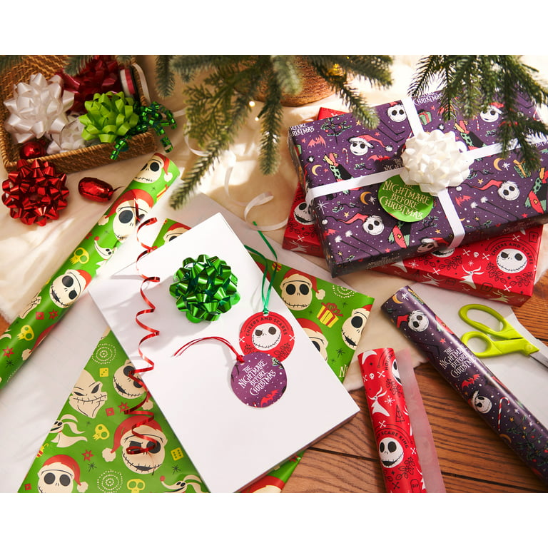 DISNEY NIGHTMARE BEFORE CHRISTMAS - WRAPPING PAPER 20 SQ FT🎄🎁 FREE  SHIPPING