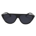 thumbnail image 3 of Gafas de Mujer Sol Protection UV Cuadradas de Gran Tamaño Espejuelos Moda Unisexó - marco negro brillante y lente gris negro, se describe Sunnimix Gafas de sol de la moda de las mujeres, 3 of 6