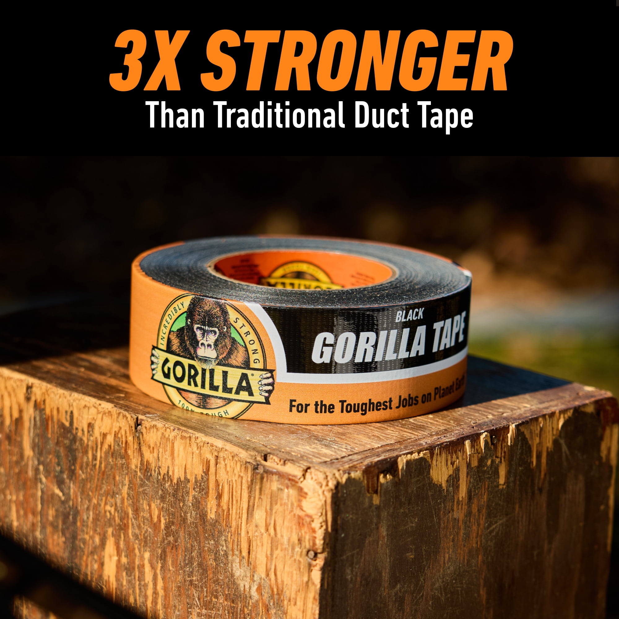 Gorilla 10 Yard Black Duct Tape Single Roll