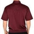 thumbnail image 3 of Palmland Classic 2 Pocket Solid Banded Bottom Polo Shirt Sizes Medium-4XLT, 3 of 3
