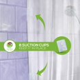 thumbnail image 2 of Premium Peva Frost Shower Curtain Liner With Magnets & Suction Cups - 70 X 71 In. Long, 2 of 5