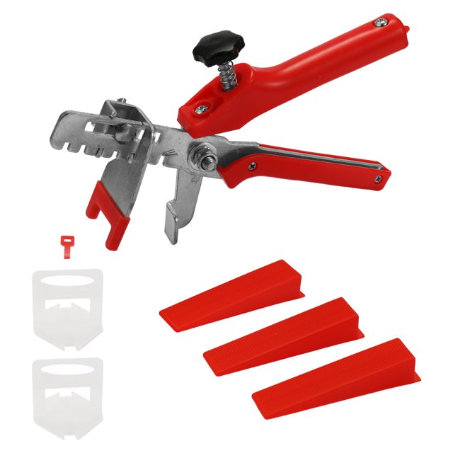 Preciso con clip y cuña Piso Pared Nivelador plano PVC Separadores Herramienta de construcción Azule CACAGOO Alicates para nivelar azulejos