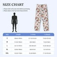 thumbnail image 4 of Fuzoiu Rose Flowers Print Men's Pajama Pants,Lounge Pants for Men,Lounge PJ Bottoms,Sleepwear Pants with Drawstring Pockets -Small, 4 of 6