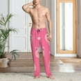 thumbnail image 2 of Rateoe Cartoon Pigs and Hearts Pattern Men’s Ultra-Soft Comfy Pajama Lounge Pants Sleepwear,Comfortable Lounge Wear,lightweight Pajamas, Casual Home Wear-Large, 2 of 6